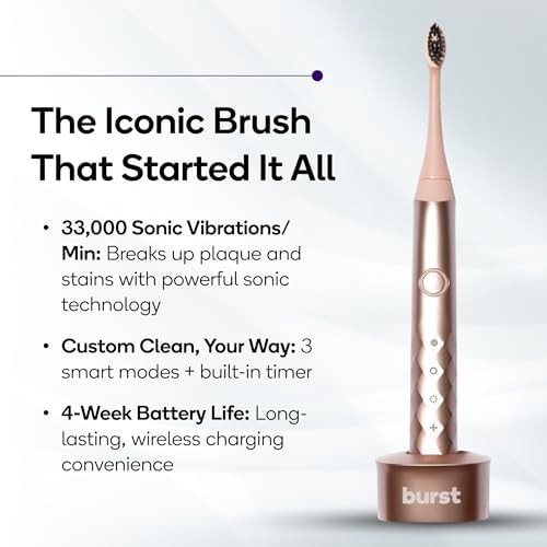 Rose gold sonic toothbrush for adults — photo 3