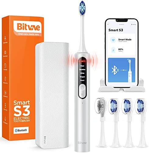 Silver sonic toothbrush with long battery life