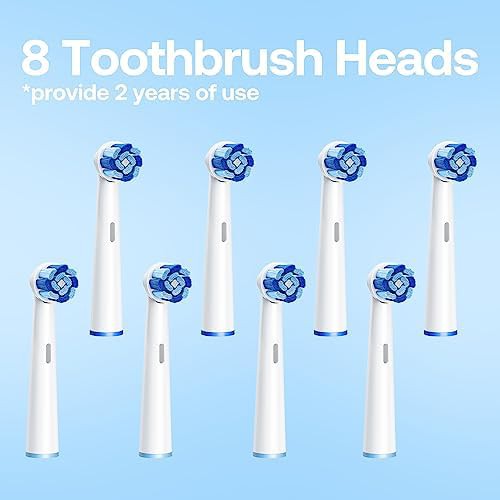 Rotating toothbrush with pressure sensor and heads — photo 3