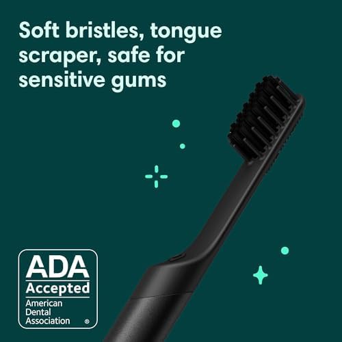 All-black rechargeable smart metal sonic brush — photo 4