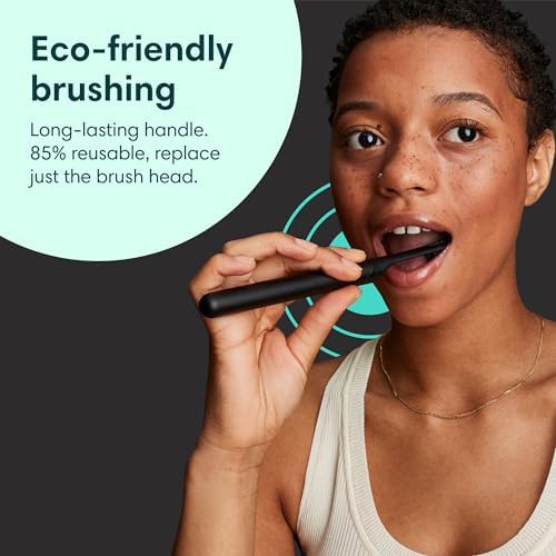 All-black rechargeable smart metal sonic brush — photo 5