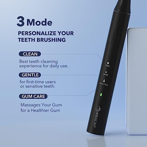 Black sonic toothbrush with travel case and holder — photo 3