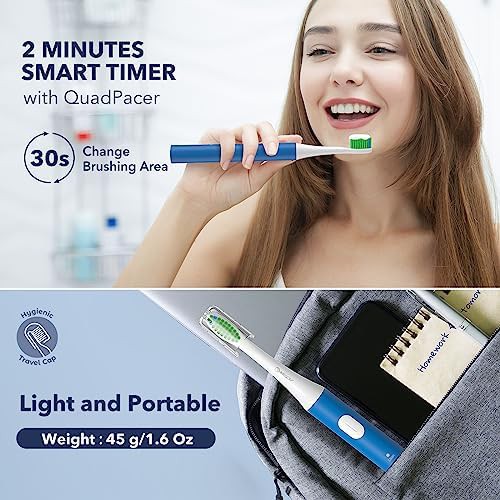 Azure blue sonic toothbrush with fast charging — photo 5