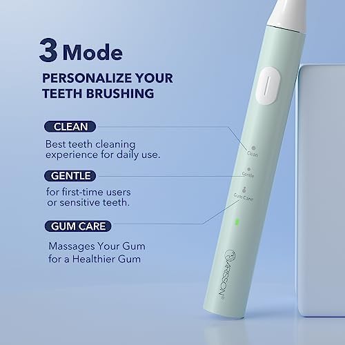 Powder blue sonic toothbrush with smart timer — photo 3