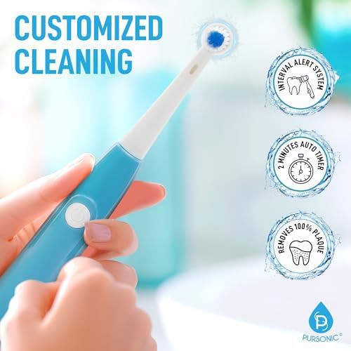 Black rotating electric toothbrush with smart timer — photo 3