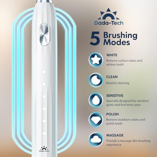 White and silver travel sonic toothbrush — photo 4