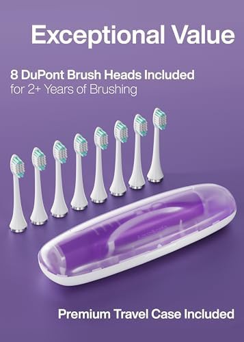 Satin violet whitening toothbrush with travel case — photo 5