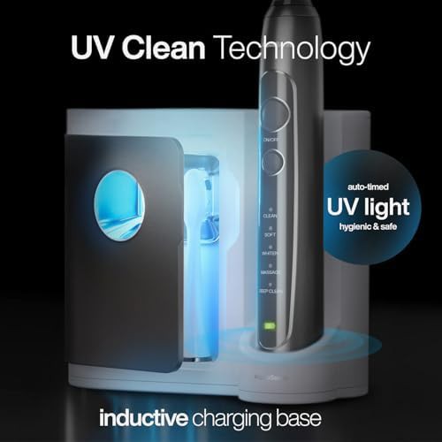 Charcoal metallic pro toothbrush with UV sanitizer — photo 4