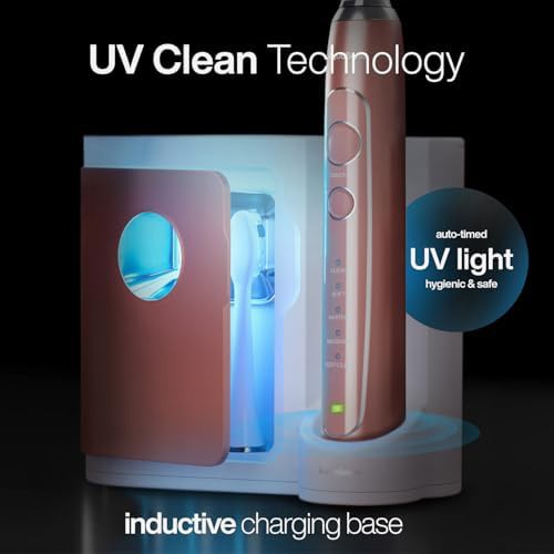 Satin rose gold pro toothbrush with UV sanitizer — photo 3