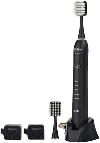 Black ultrasonic toothbrush with five cleaning modes — photo 4