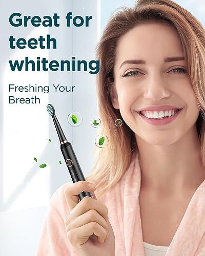 Black sonic toothbrush with whitening modes — photo 3