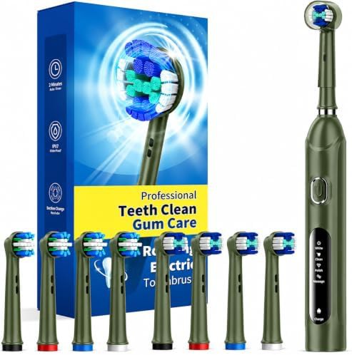 Black rechargeable sonic toothbrush for adults