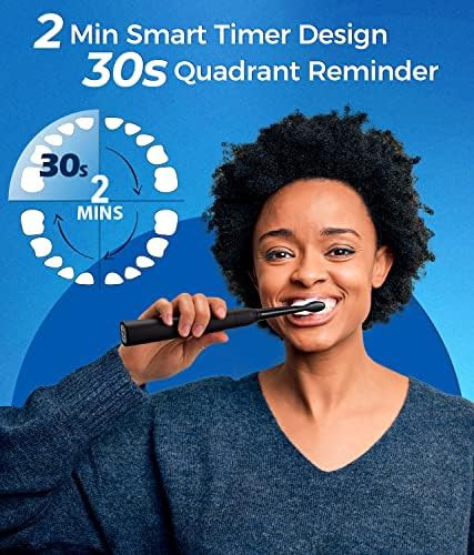Black rechargeable sonic toothbrush for adults — photo 5