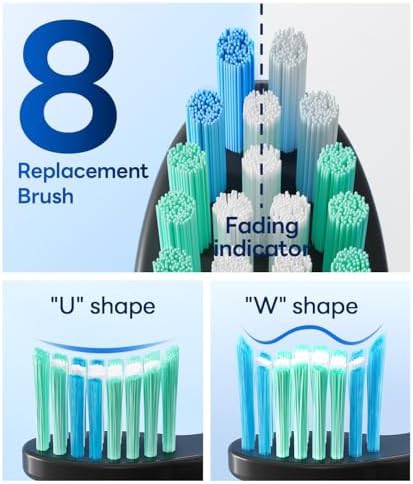 Black sonic toothbrush for adults with smart timer — photo 4