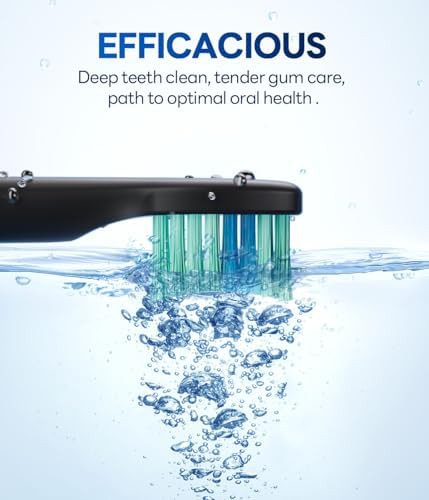 Black sonic toothbrush for adults with smart timer — photo 5
