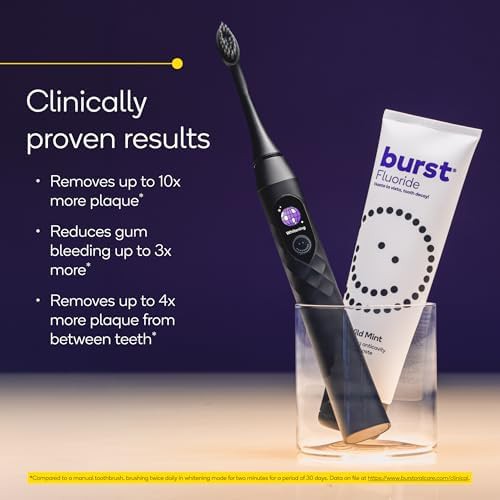 Black pro sonic brush with pressure sensor — photo 3