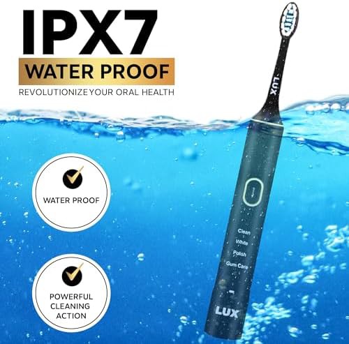 Black and gold LED whitening toothbrush — photo 5