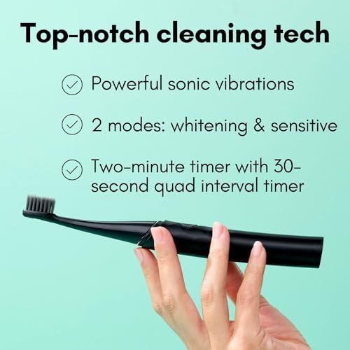 Black curve sonic toothbrush for adults — photo 3