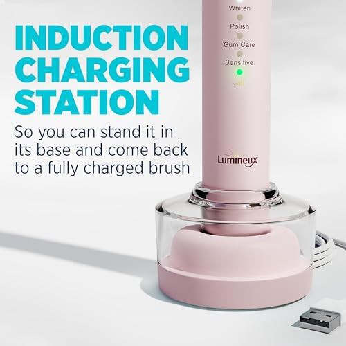 Lumineux sonic bamboo rechargeable electric toothbrush bloom pink — photo 5