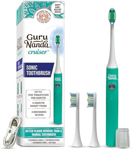 Teal cruiser sonic toothbrush with USB