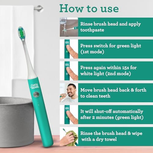 Teal cruiser sonic toothbrush with USB — photo 5