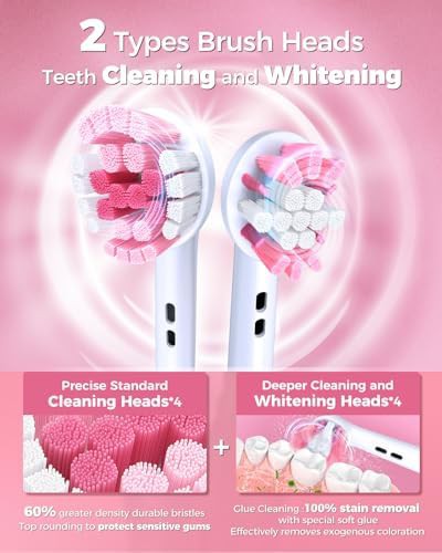 Pink rotating electric toothbrush for adults — photo 3