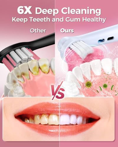 Pink rotating electric toothbrush for adults — photo 5