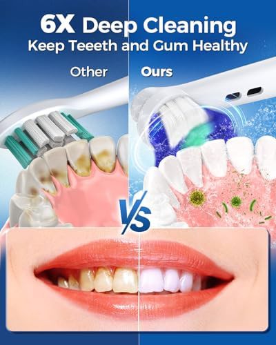Dark blue rotating electric toothbrush for adults — photo 5