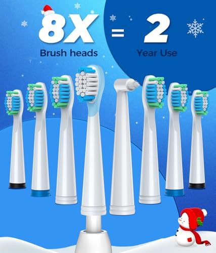 Rechargeable sonic electric toothbrush with eight heads — photo 3