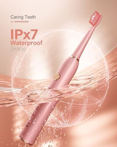 Pink travel sonic toothbrush for whitening — photo 3