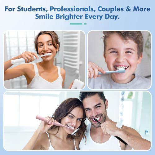 Blue rechargeable sonic toothbrush with heads — photo 3