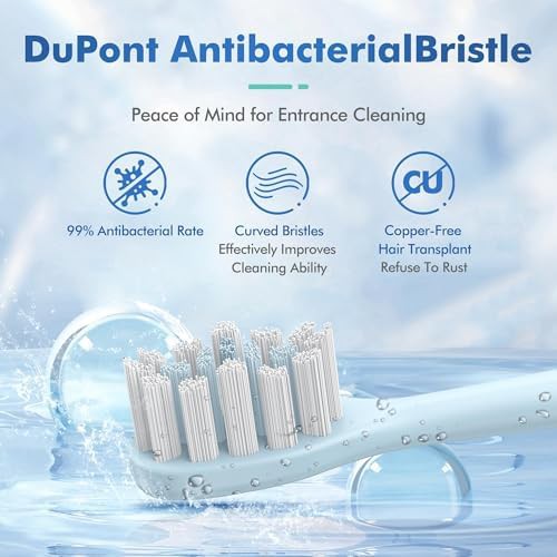 Blue rechargeable sonic toothbrush with heads — photo 4