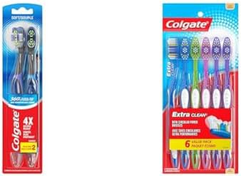Six pack of floss tip sonic toothbrushes