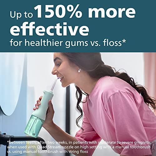 White toothbrush and cordless power flosser set — photo 3