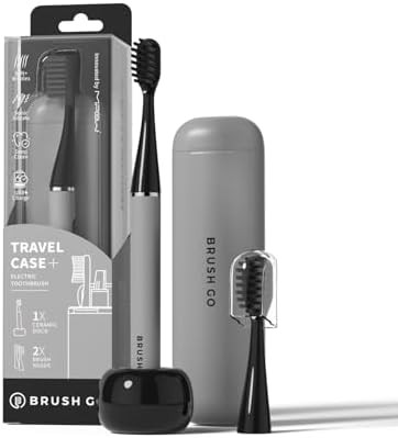 Gray slim rechargeable sonic toothbrush