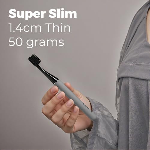 Gray slim rechargeable sonic toothbrush — photo 3
