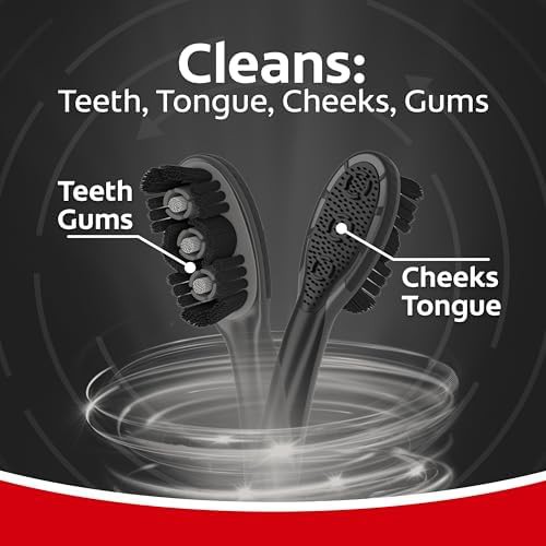 Charcoal infused soft vibrating toothbrush pair — photo 5