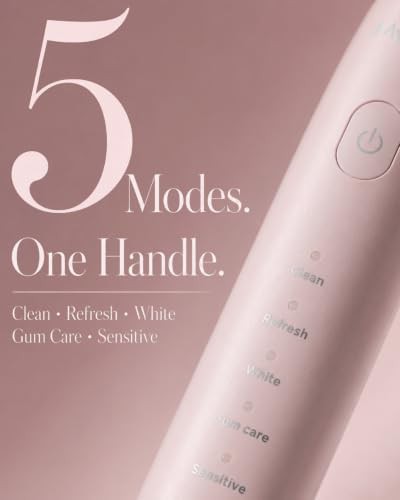 Pink portable rechargeable sonic toothbrush — photo 3
