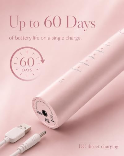 Pink portable rechargeable sonic toothbrush — photo 4