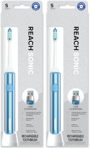 Sonic USB electric toothbrush two pack