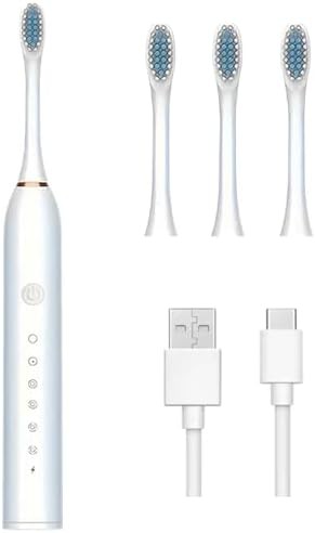 White sonic toothbrush with USB charging