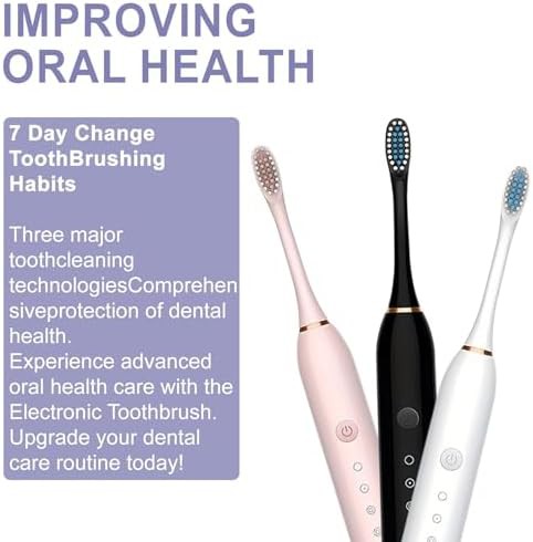 White sonic toothbrush with USB charging — photo 4