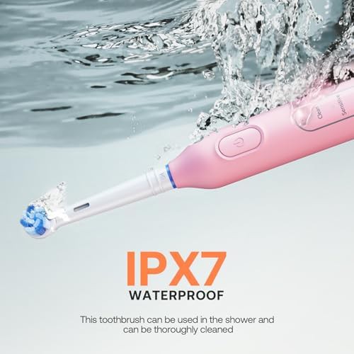 Black and pink rotating toothbrush two pack — photo 5