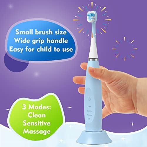 Blue rechargeable toothbrush for kids — photo 3