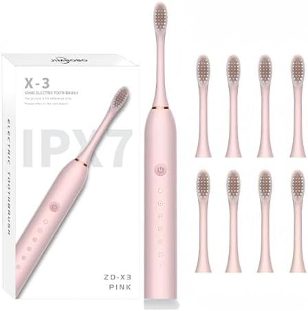 Pink ultra sonic toothbrush with fast charge