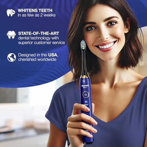 Sapphire blue ultrasonic toothbrush with travel case — photo 4