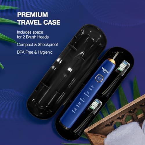Sapphire blue ultrasonic toothbrush with travel case — photo 5