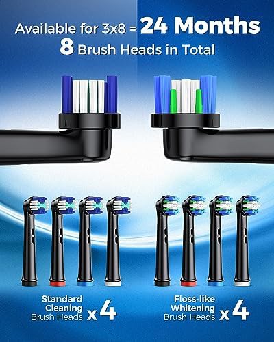 Ink blue rotating electric toothbrush for adults — photo 3
