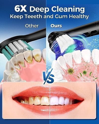 Ink blue rotating electric toothbrush for adults — photo 4