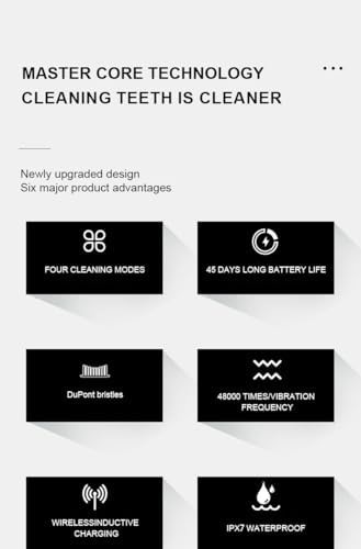 Black wireless charge sonic toothbrush — photo 3